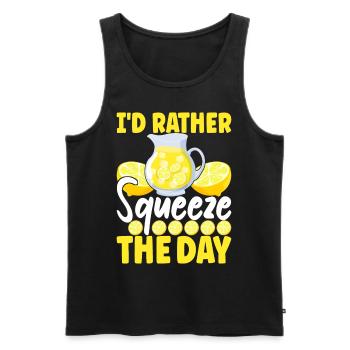 Lemonade Lemonade stand - Men's Premium Organic Tank Top - black - Front - AI Model Male 178 light (178cm)
