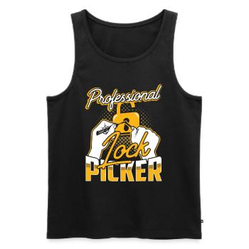 Professioneller Schlossknacker Lock Picker Knacken - Männer Premium Bio Tank Top - Schwarz - Vorne - AI Model Male 178 light (178cm)