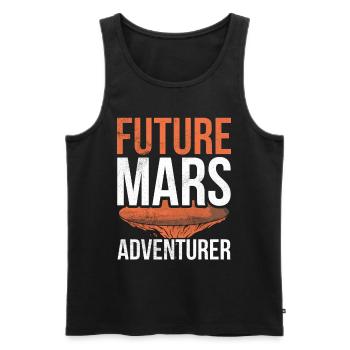 Future Mars Adventurer Astronaut Planet - Débardeur bio Premium Homme - noir - Devant - Michal (187cm)