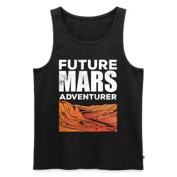 Future Mars Adventurer Planet Astronaut - Men's Premium Organic Tank Top - black - Front - Michal (187cm)