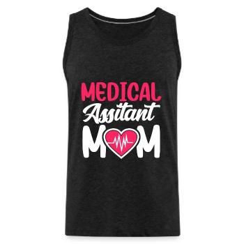 Medizinische Assistentin Mutter Medizinischer - Männer Premium Bio Tank Top - Anthrazit - Vorne - Alexander (188cm)