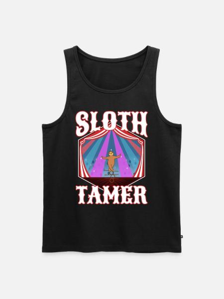 Sloth Tamer - Men's Premium Organic Tank Top - black