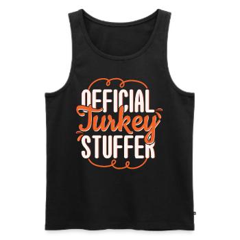 Official Turkey Stuffer Thanksgiving - Männer Premium Bio Tank Top - Schwarz - Vorne - Michal (187cm)