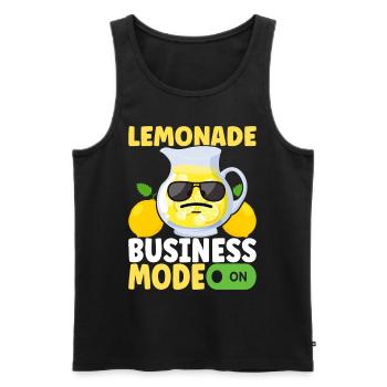 Lemonade Lemonade stand - Men's Premium Organic Tank Top - black - Front - AI Model Male 178 light (178cm)