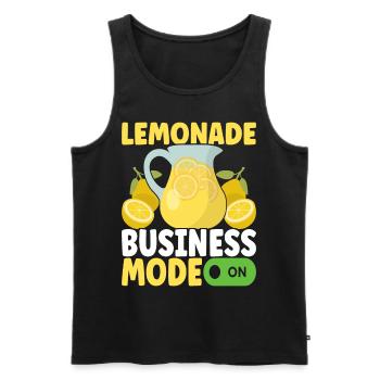 Lemonade Lemonade stand - Men's Premium Organic Tank Top - black - Front - AI Model Male 178 light (178cm)
