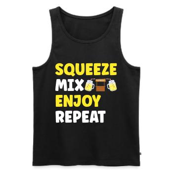 Lemonade Lemonade stand - Men's Premium Organic Tank Top - black - Front - AI Model Male 178 light (178cm)