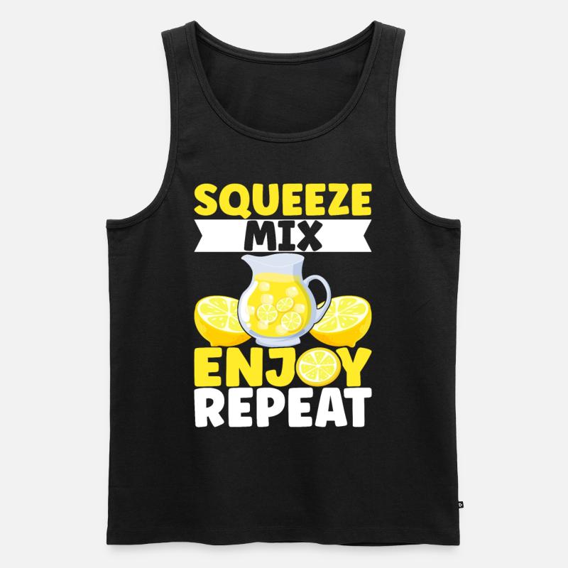 Limonade Limonadenstand - Männer Premium Bio Tank Top - Schwarz