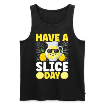 Lemonade Lemonade stand - Men's Premium Organic Tank Top - black - Front - AI Model Male 178 light (178cm)