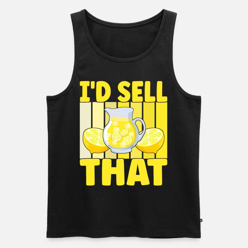 Limonade Limonadenstand - Männer Premium Bio Tank Top - Schwarz