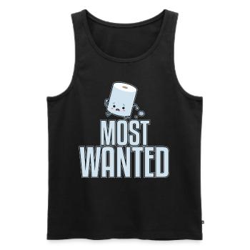 Most Wanted - Männer Premium Bio Tank Top - Schwarz - Vorne - AI Model Male 178 light (178cm)