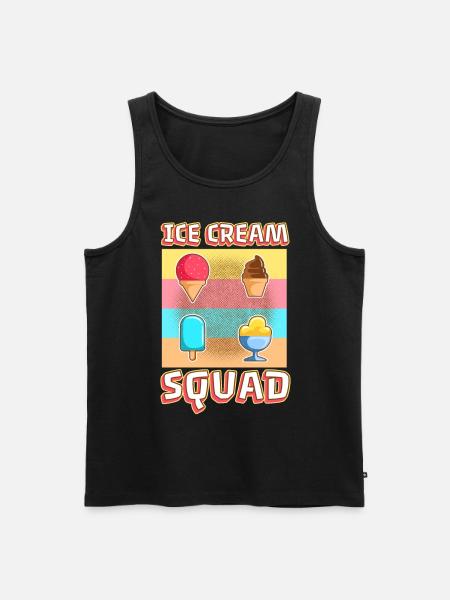 Ice cream squad - Männer Premium Bio Tank Top - Schwarz