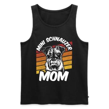 Schnauzer miniature Maman Fille Chien Schnauzers - Débardeur bio Premium Homme - noir - Devant - Michal (187cm)