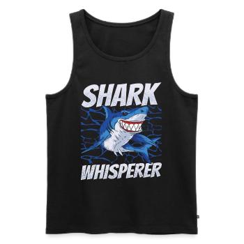 Shark Whisperer Shark Whisperer Shark Tooth Shark Sharks - Débardeur bio Premium Homme - noir - Devant - Michal (187cm)