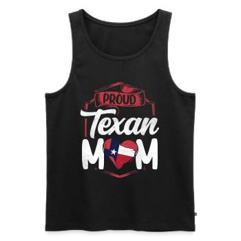 Stolze Texanische Mutter Texanisch Texas Texaner - Männer Premium Bio Tank Top - Schwarz - Vorne - AI Model Male 178 light (178cm)