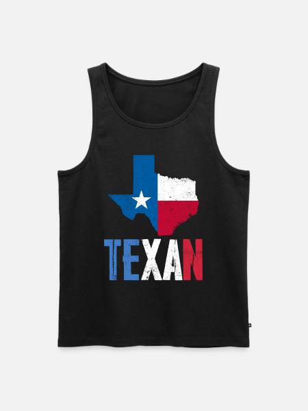 Texan Texan Texas Pride Sayings - Men's Premium Organic Tank Top - black