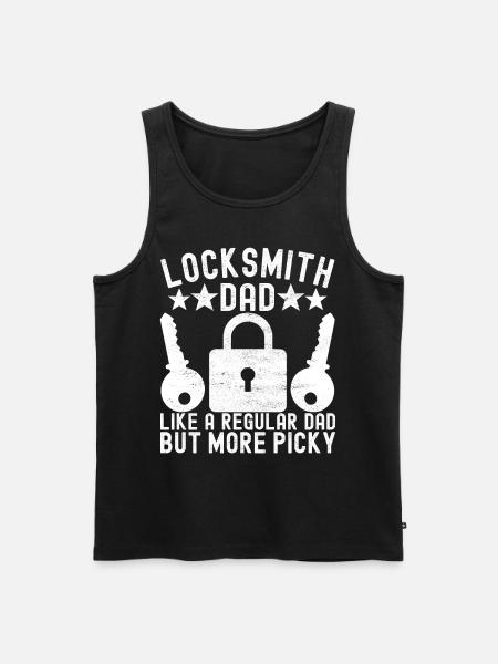 Schlüsseldienst Locksmith Dietrich - Men's Premium Organic Tank Top - black