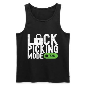 Schlüsseldienst Locksmith Dietrich - Männer Premium Bio Tank Top - Schwarz - Vorne - AI Model Male 178 light (178cm)
