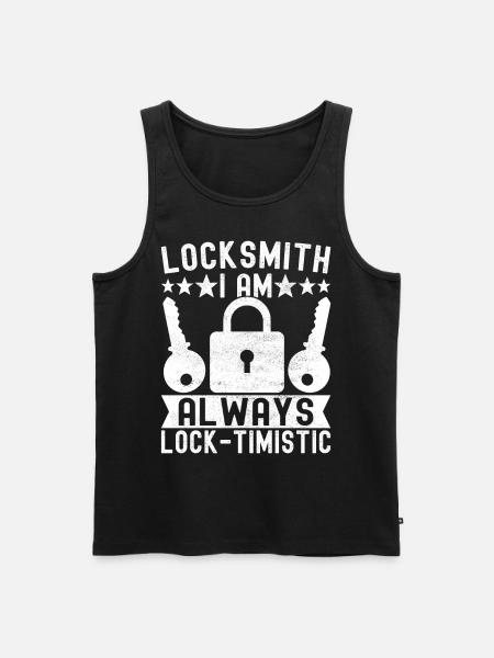 Schlüsseldienst Locksmith Dietrich - Men's Premium Organic Tank Top - black
