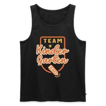 Team Kindergarten Teacher Student Back to School - Men's Premium Organic Tank Top - black - Front - Michal (187cm)