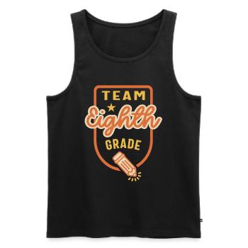 Team Eighth Grade Teacher Student Back to School - Men's Premium Organic Tank Top - black - Front - Michal (187cm)