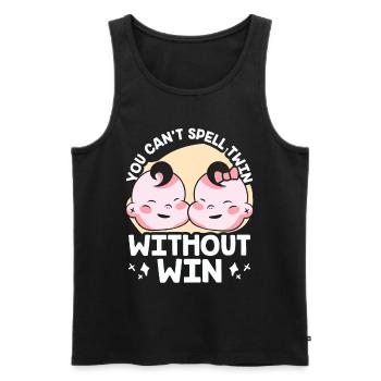 Gemini Sarcastic Humor Gemini Funny - Men's Premium Organic Tank Top - black - Front - Michal (187cm)