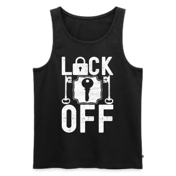 Schlüsseldienst Locksmith Dietrich - Männer Premium Bio Tank Top - Schwarz - Vorne - AI Model Male 178 light (178cm)