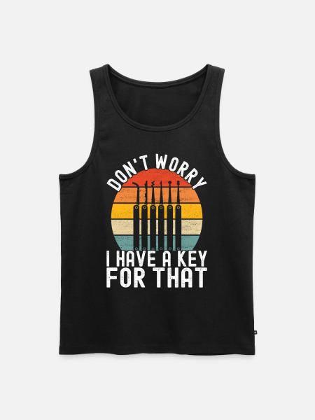 Schlüsseldienst Locksmith Dietrich - Men's Premium Organic Tank Top - black