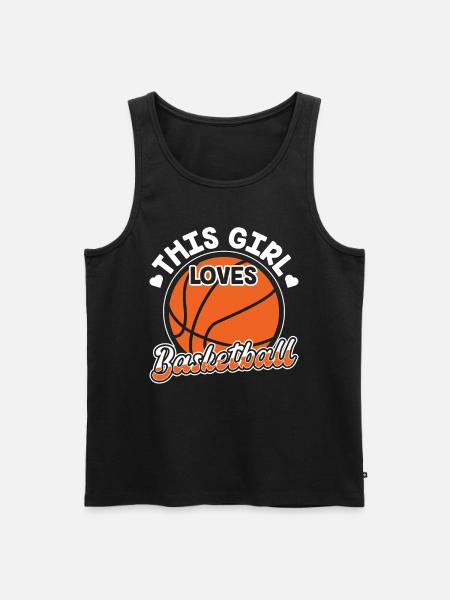 Cette fille aime le basketteur - Débardeur bio Premium Homme - noir