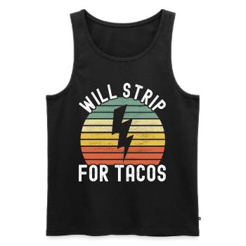 Electrician Electronics Technician - Men's Premium Organic Tank Top - black - Front - Michal (187cm)