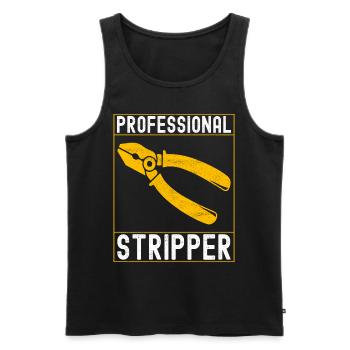 Electrician Electronics Technician - Men's Premium Organic Tank Top - black - Front - Michal (187cm)