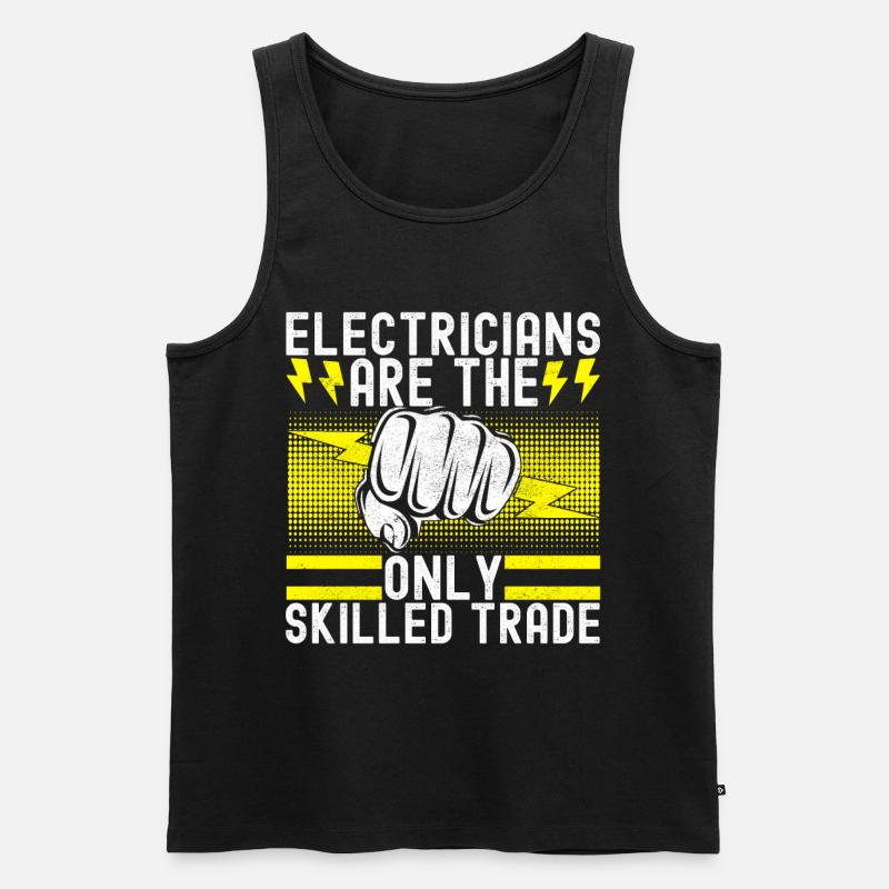 Elektriker Elektroniker - Männer Premium Bio Tank Top - Schwarz
