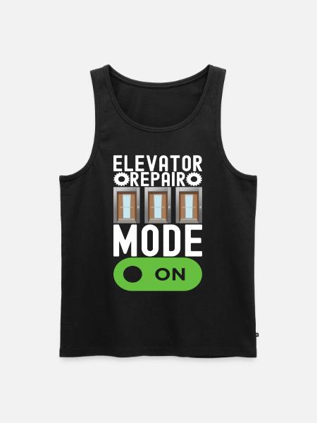 Elevator Mechanic Aufzugsmechaniker - Men's Premium Organic Tank Top - black