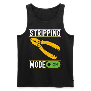 Electrician Electronics Technician - Men's Premium Organic Tank Top - black - Front - Michal (187cm)