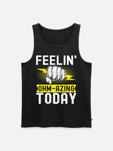 Electrician Electronics Technician - Men's Premium Organic Tank Top - black