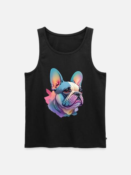 French Bulldog Dog Pet Love - Men's Premium Organic Tank Top - black