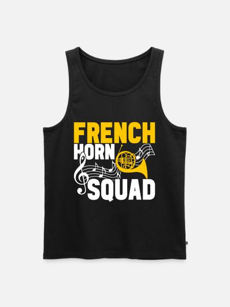 Horn Brass Instrument - Men's Premium Organic Tank Top - black