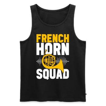 Horn Blechblasinstrument - Männer Premium Bio Tank Top - Schwarz - Vorne - Michal (187cm)