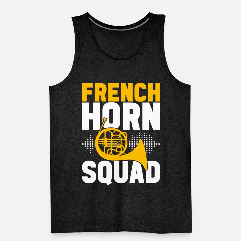 Horn Brass Instrument Men's Premium Organic Tank Top
