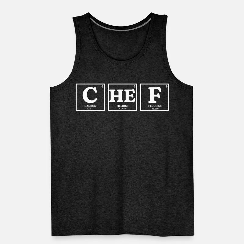 Conception d’éléments chimiques CHEF Débardeur bio Premium Homme