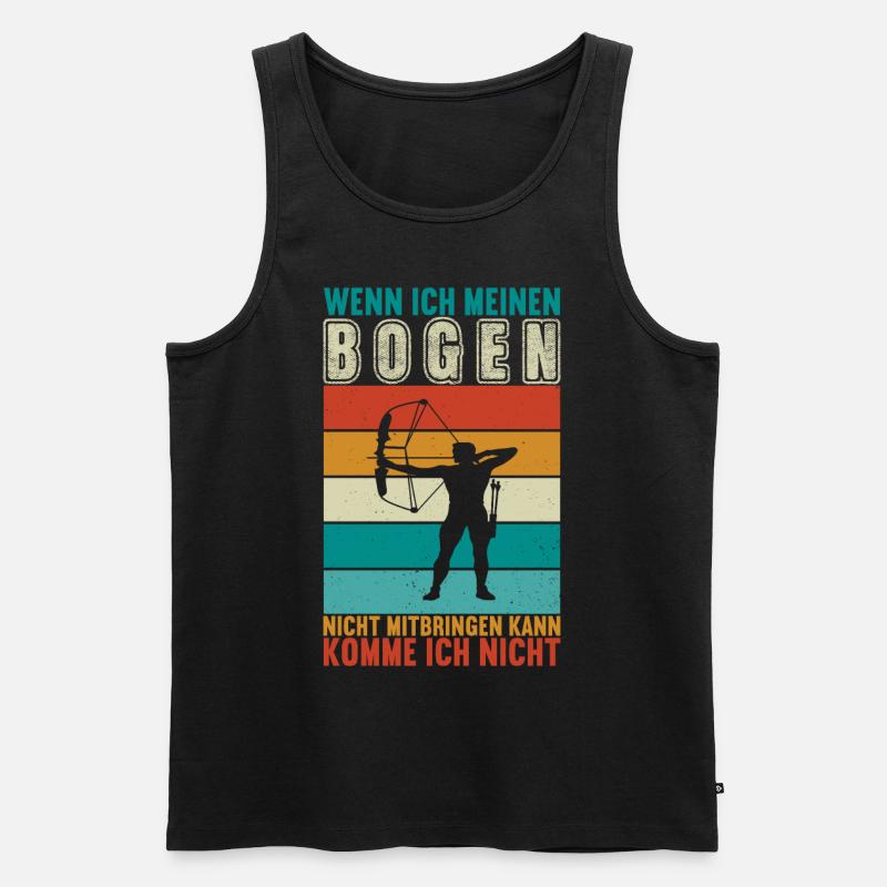 Bogenschießen Bogenschütze - Männer Premium Bio Tank Top - Schwarz