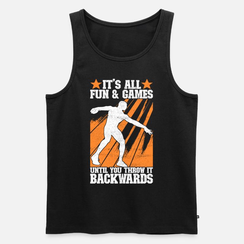 Discus thrower Discus throw - Men's Premium Organic Tank Top - black