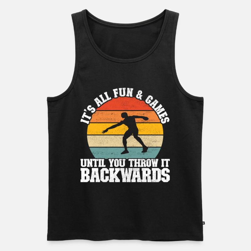 Discus thrower Discus throw - Men's Premium Organic Tank Top - black