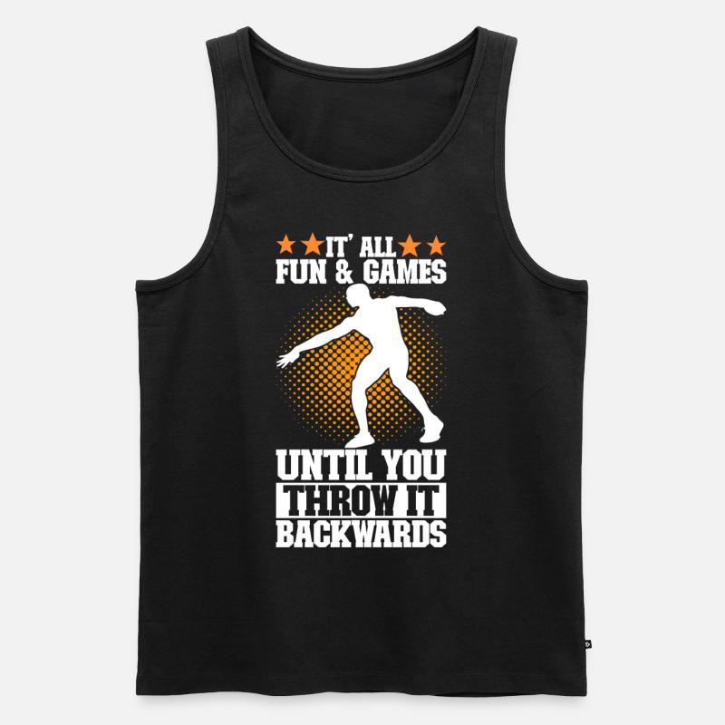 Discus thrower Discus throw - Men's Premium Organic Tank Top - black