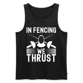 Fechten Fechtsport - Männer Premium Bio Tank Top - Schwarz - Vorne - Michal (187cm)