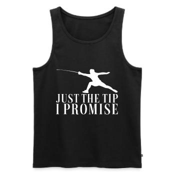 Fechten Fechtsport - Männer Premium Bio Tank Top - Schwarz - Vorne - Michal (187cm)
