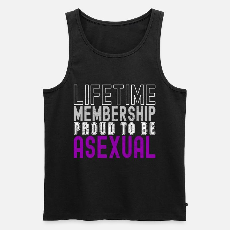 Asexuell Ace - Männer Premium Bio Tank Top - Schwarz