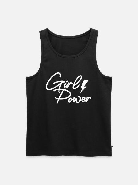 Girl Power - Inspirational - Men's Premium Organic Tank Top - black