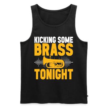 Euphonium Bariton Tenorhorn - Männer Premium Bio Tank Top - Schwarz - Vorne - Michal (187cm)