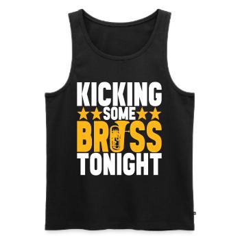 Euphonium Bariton Tenorhorn - Männer Premium Bio Tank Top - Schwarz - Vorne - Michal (187cm)