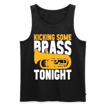 Euphonium baritone tenor horn - Men's Premium Organic Tank Top - black - Front - Michal (187cm)